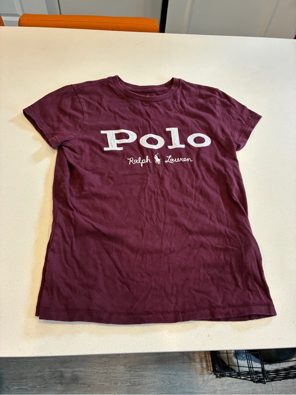 Polo by Ralph Lauren Maroon Short Sleeve Logo Tee